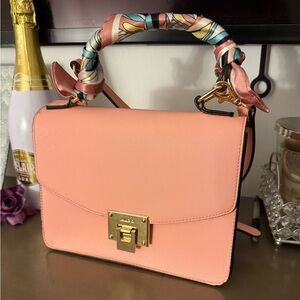 Aldo Coral Satchel with Patterned Handle